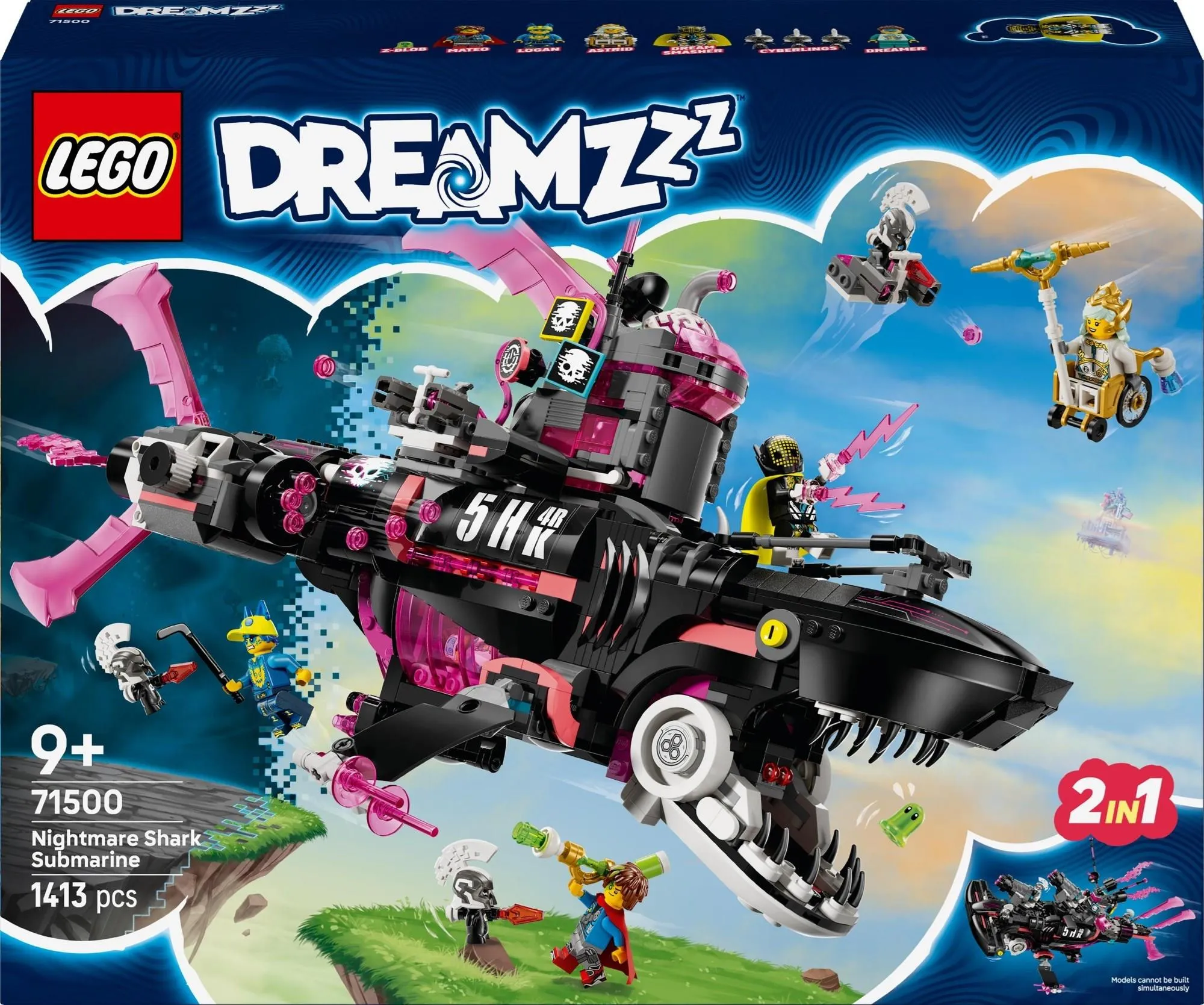 LEGO DREAMZzz 71500 Кошмарная акула-подводная лодка