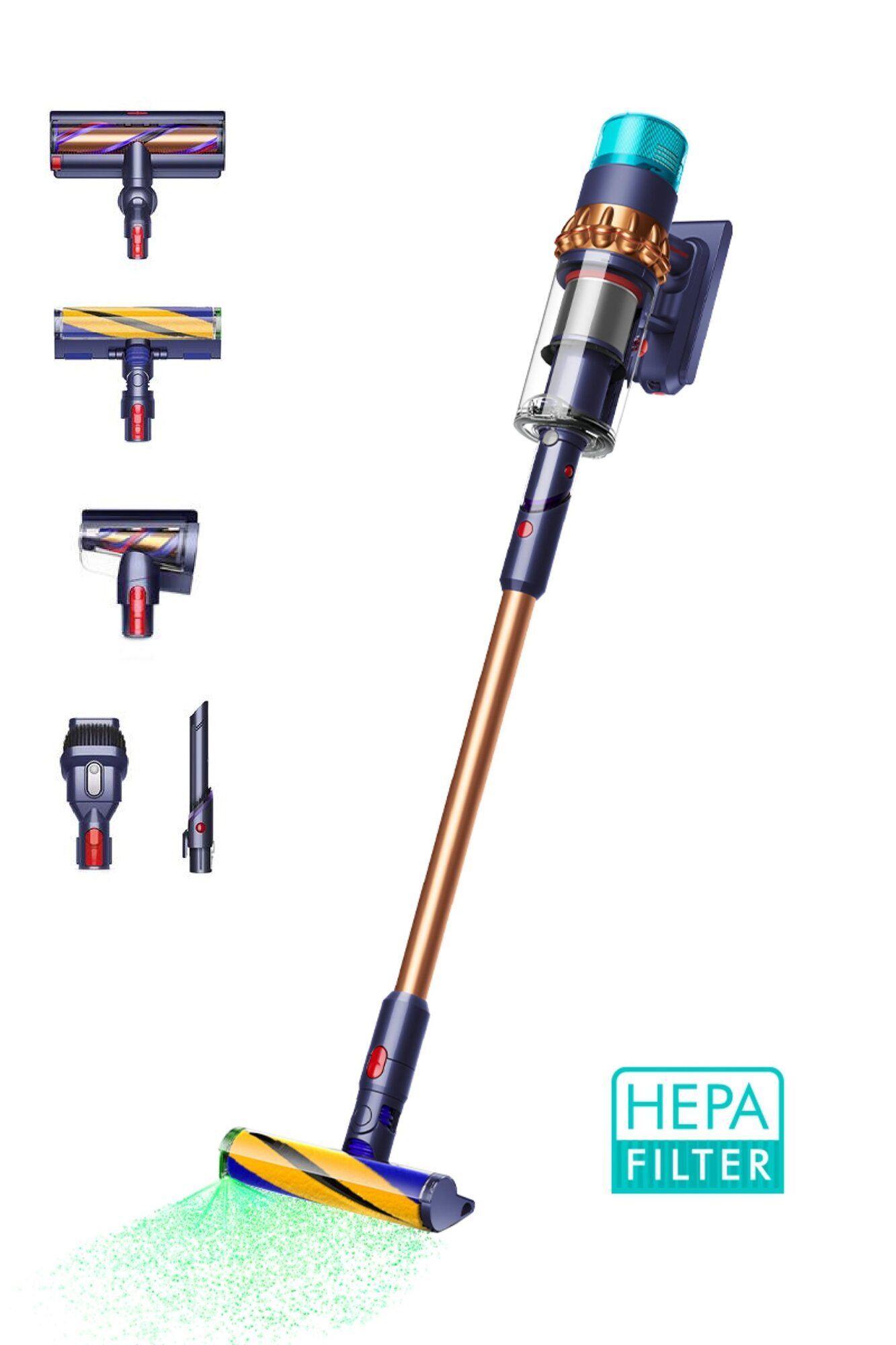 Пылесос Dyson Gen5Detect Absolute EU, iron/purple