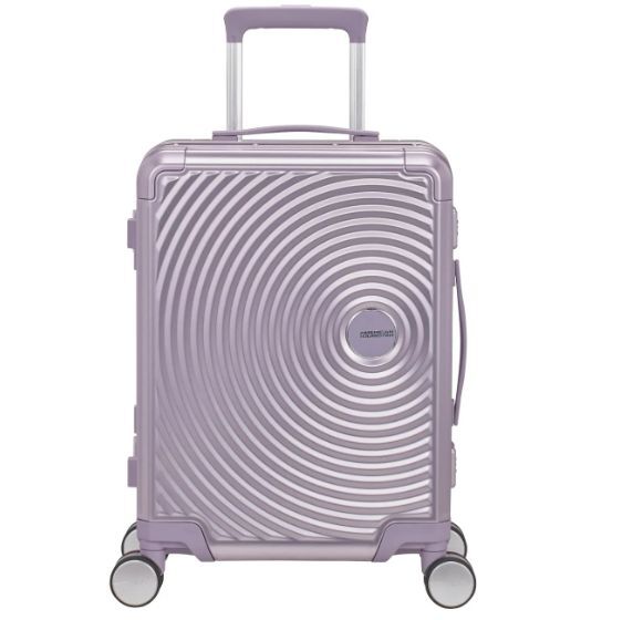 American Tourister Soundbox Alu Чемодан 55 см, фиолетовый 39л