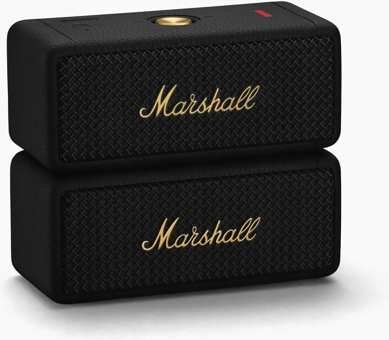 Портативная Bluetooth-колонка Marshall Emberton II, чёрная с золотистыми элементами