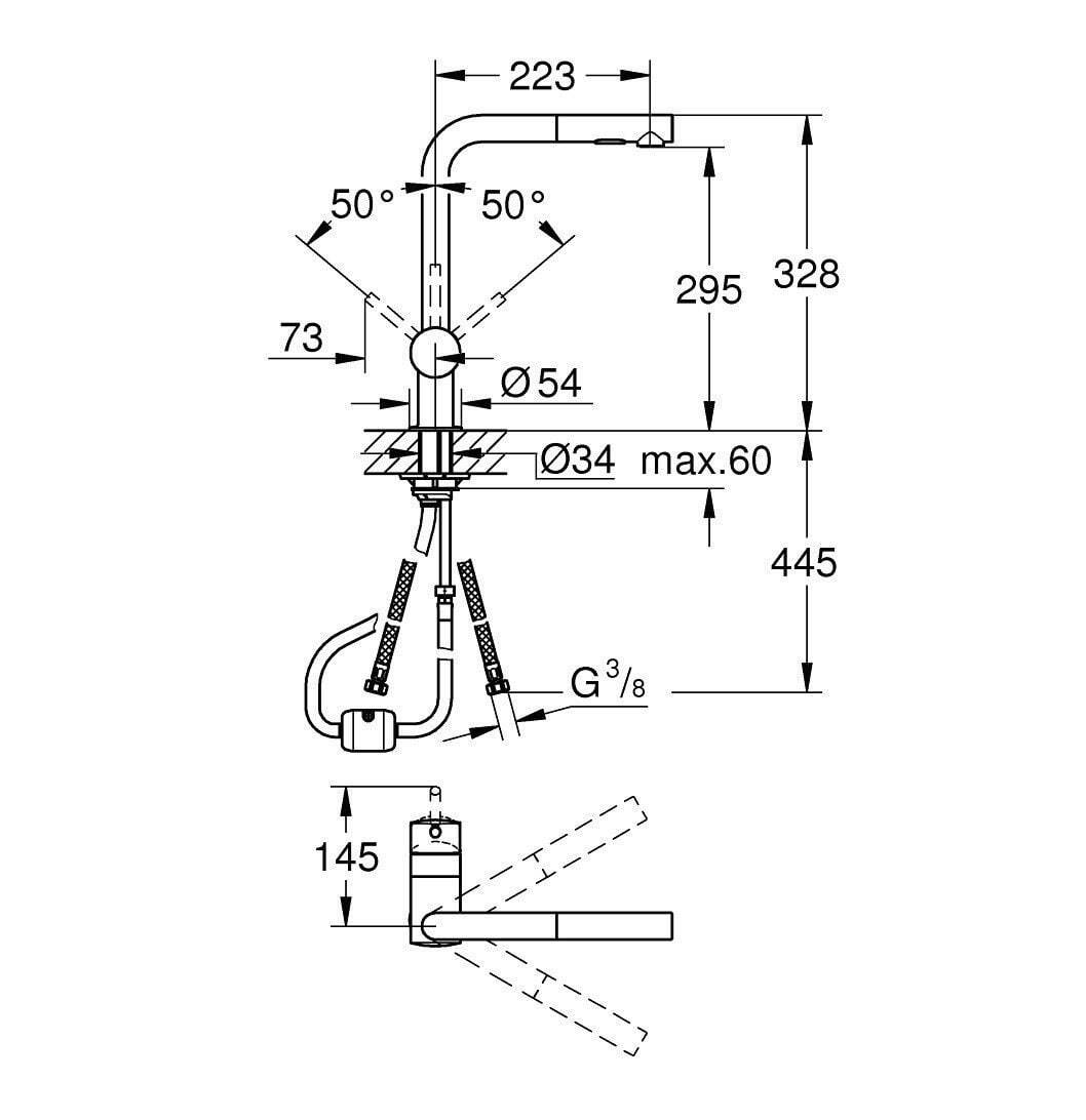 Смеситель для кухни Grohe Minta 30274000