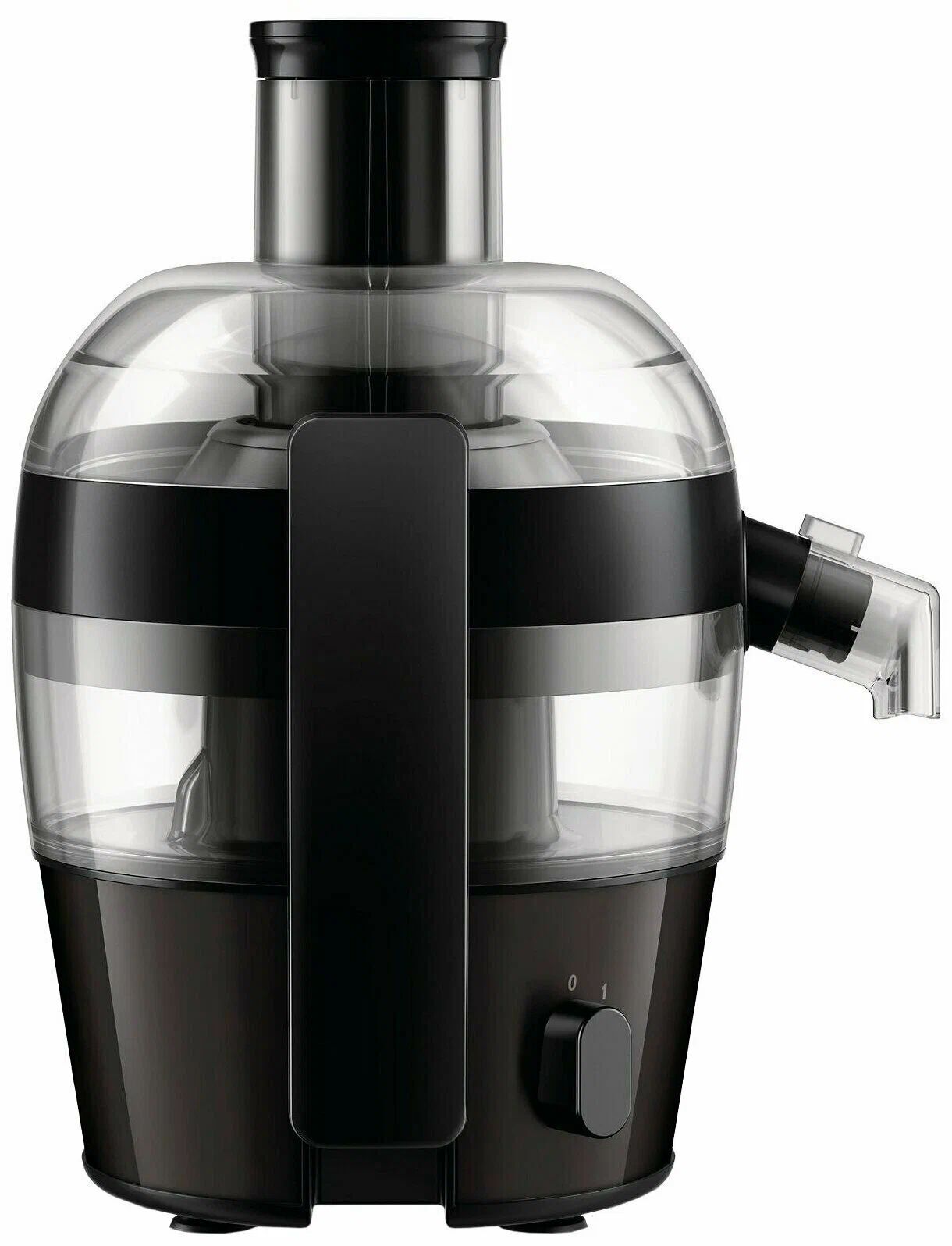 Центробежная соковыжималка Philips HR1832 Viva Collection, чернильно-черный