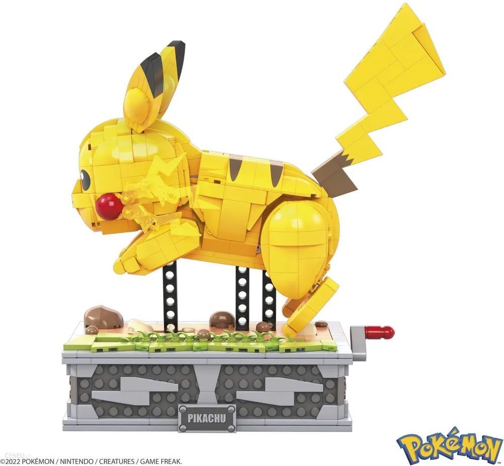 Конструктор пластиковый Пикачу MEGA Pokemon Pikachu - коллекционные покемоны для сборки HGC23