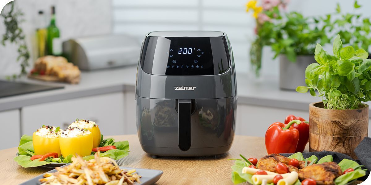 Аэрогриль Zelmer ZAF5502G 1500 Вт 5 л, черный