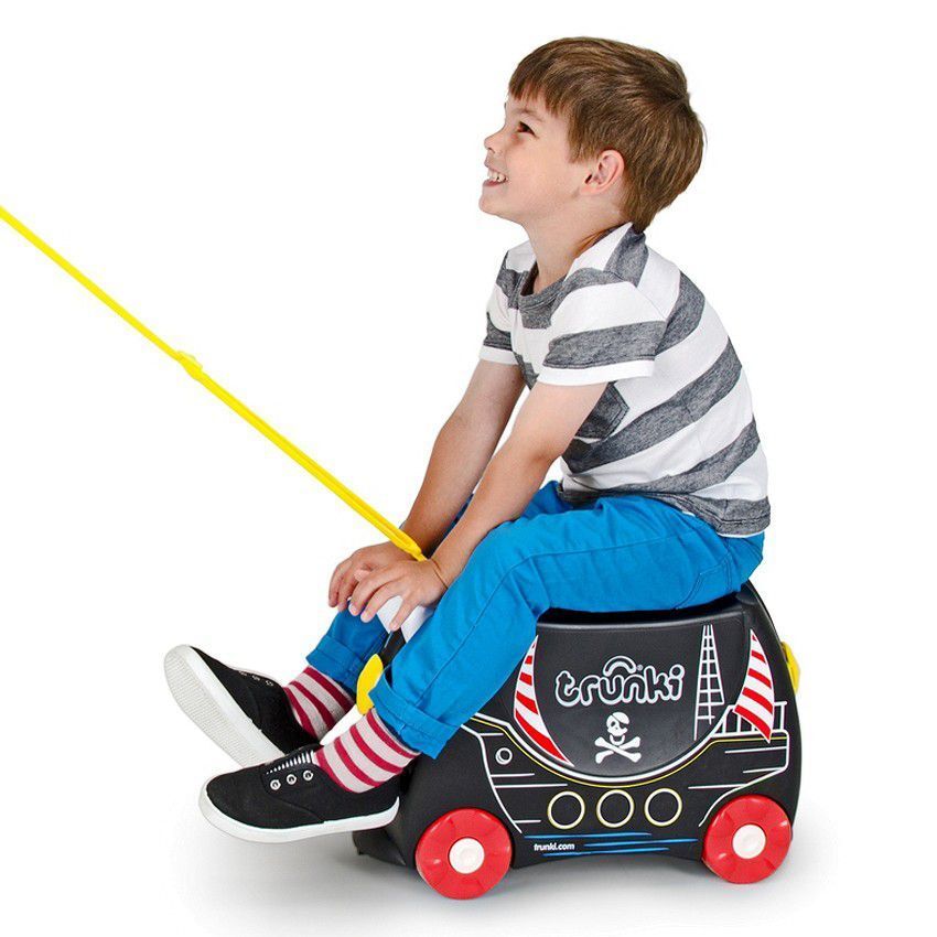 Чемодан-каталка trunki Pedro TRU-0312, ручная кладь, 46х31х21 см, 18 л, 1.7 кг, черный