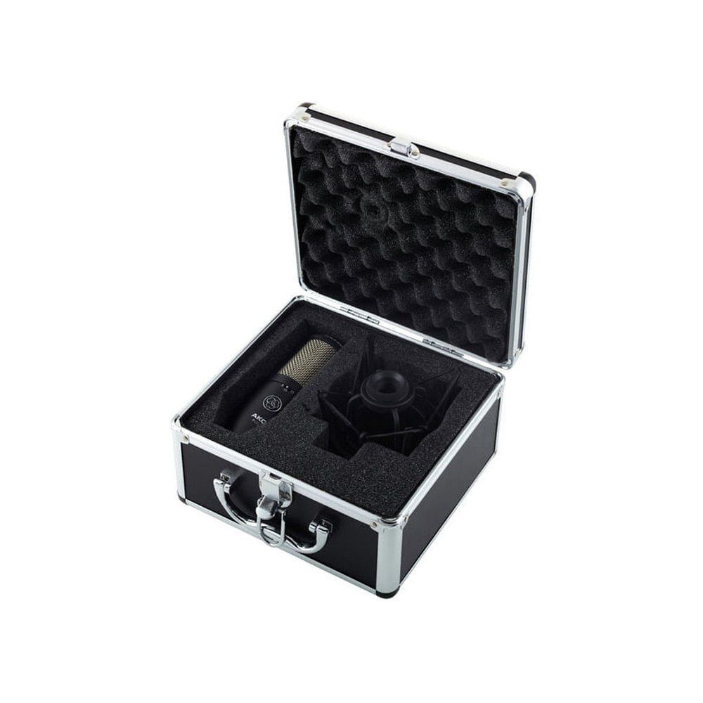 Микрофон проводной AKG P420, разъем: XLR 3 pin (M), черный