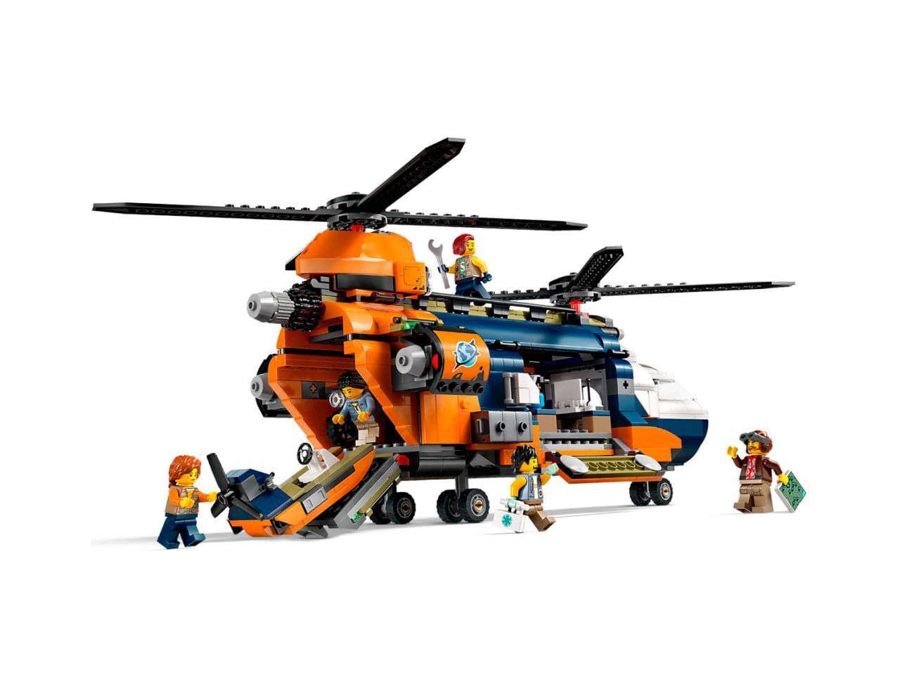 LEGO City 60437 Исследователь джунглей: вертолет в базовом лагере