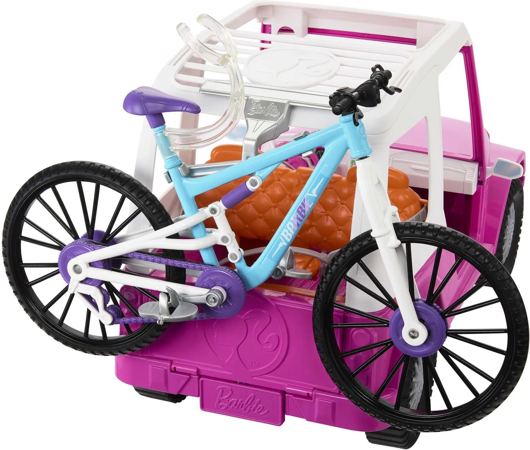 Кукла BARBIE MADE TO MOVE + AUTO JEEP + ROWER HKB06