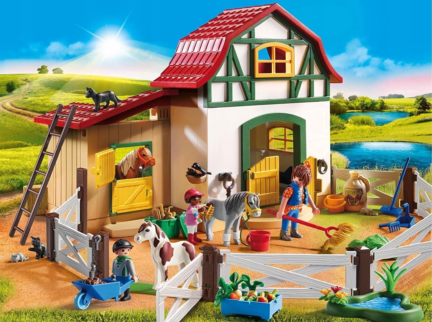 Playmobil Country 6927 Конюшня пони, 149 дет.