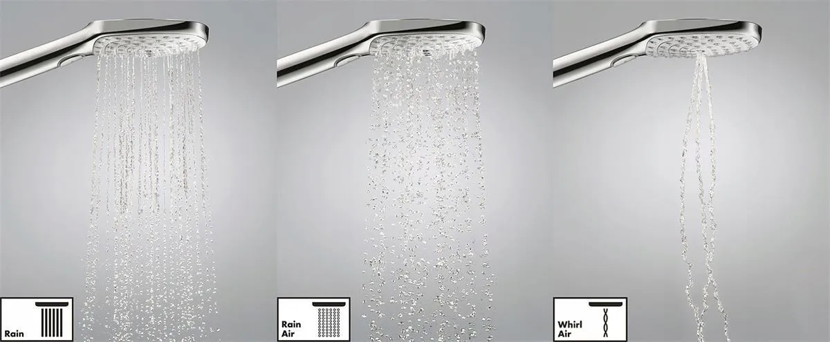 Душевой набор Hansgrohe Raindance Select E 120 EcoSmart / Unica S Puro 90 см, хром/белый 26623400
