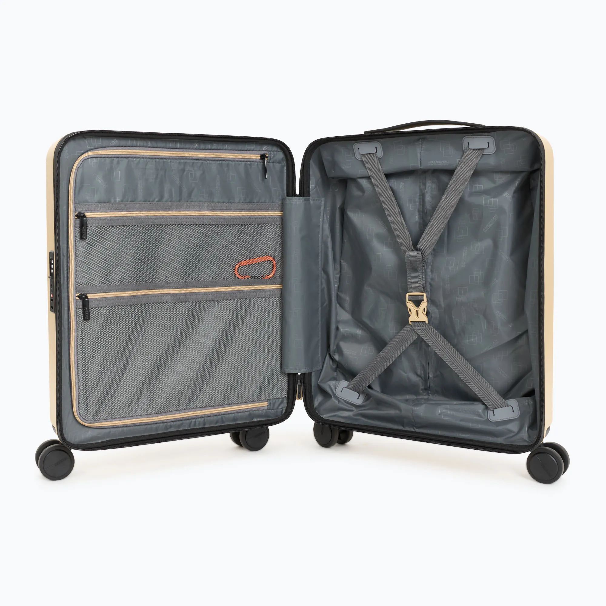 American Tourister Trailon 36л бежевый дорожный чемодан