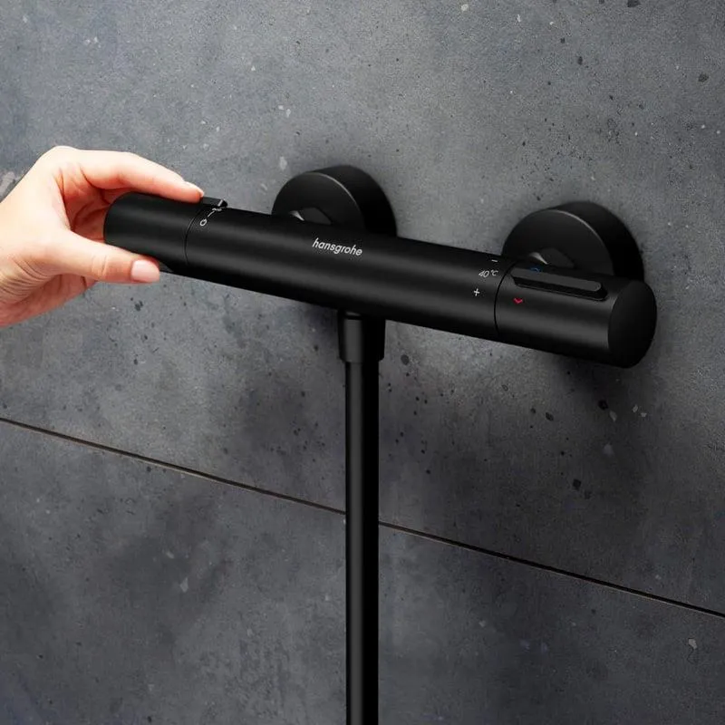 Термостат Hansgrohe Ecostat Fine, черный матовый 13324670