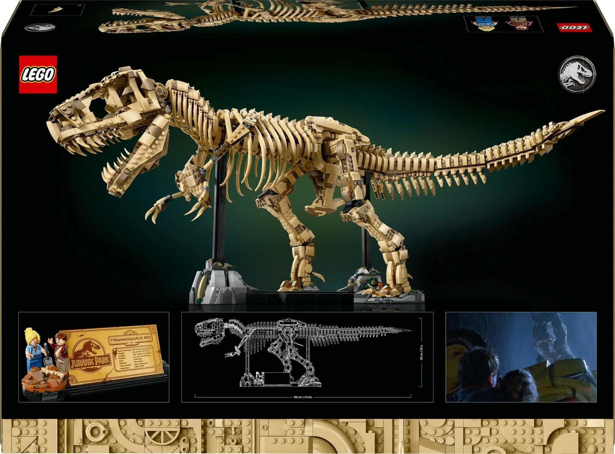 Конструктор LEGO Jurassic World 76968 Скелеты динозавров: тираннозавр