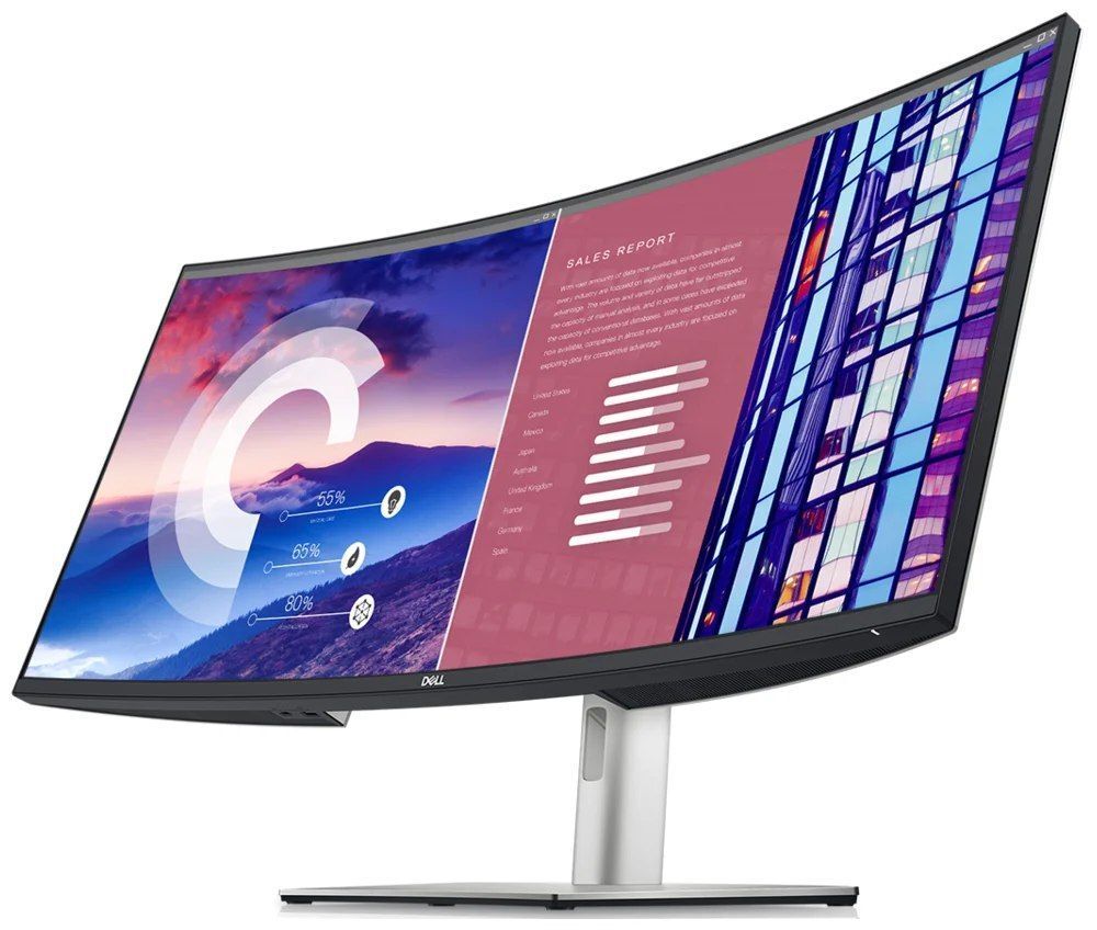 37.5" Монитор DELL U3821DW, 3840x1600, 76 Гц, IPS, серебристый
