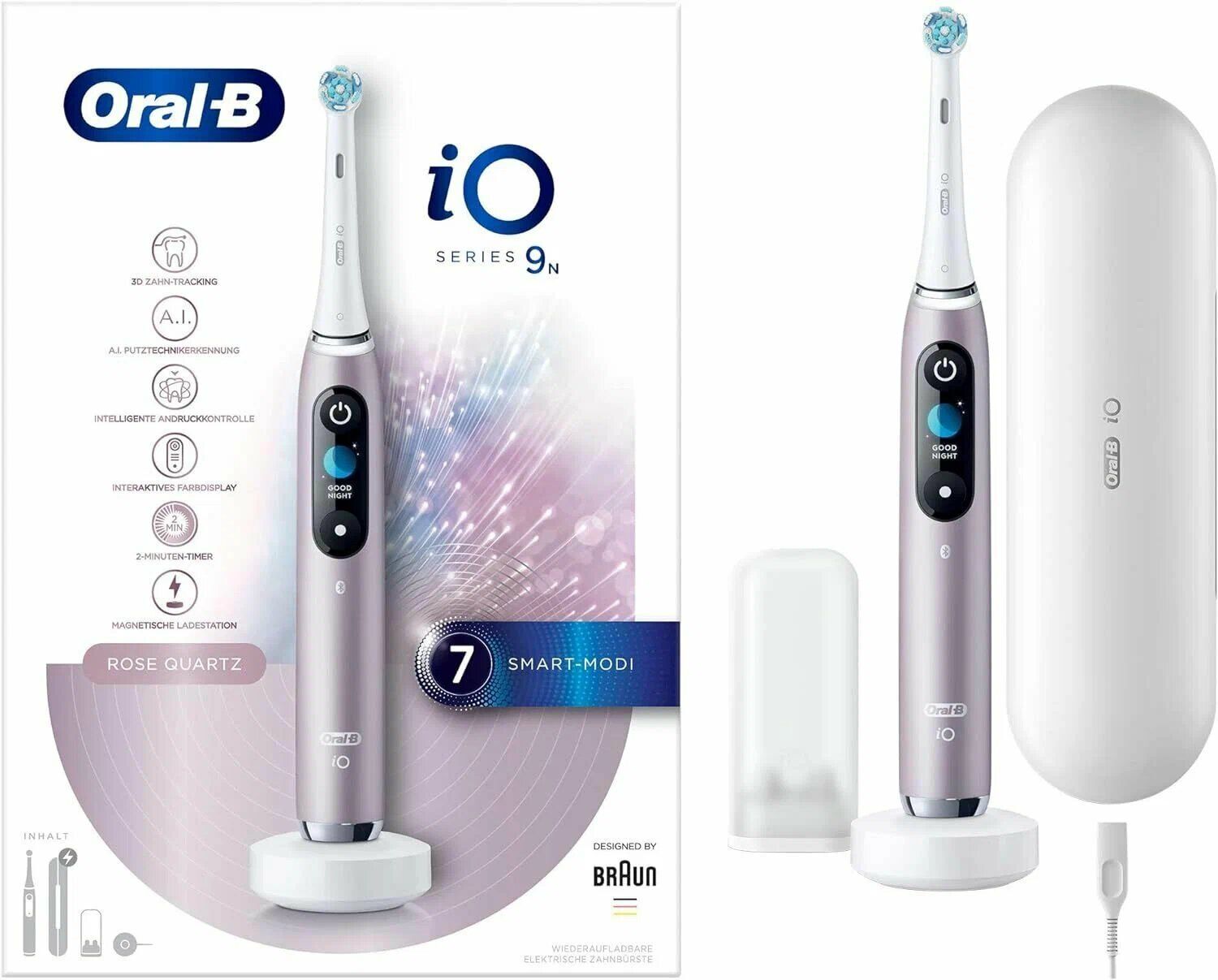 Электрическая зубная щетка Oral-B iO 9N rose quartz