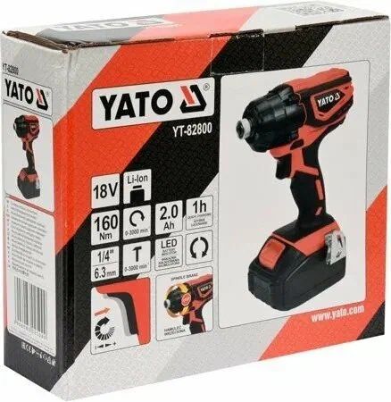 Аккумуляторный ударный гайковерт YATO 18 В YT-82800