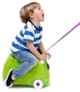 Чемодан-каталка trunki, ручная кладь, 46х31х21 см, 18 л, 1.7 кг, Транкизавр Рекс
