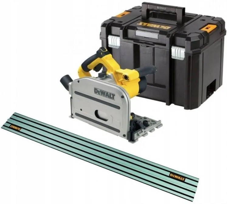 Сетевая погружная дисковая пила DeWalt DWS520KTR, с направляющей шиной DWS5022