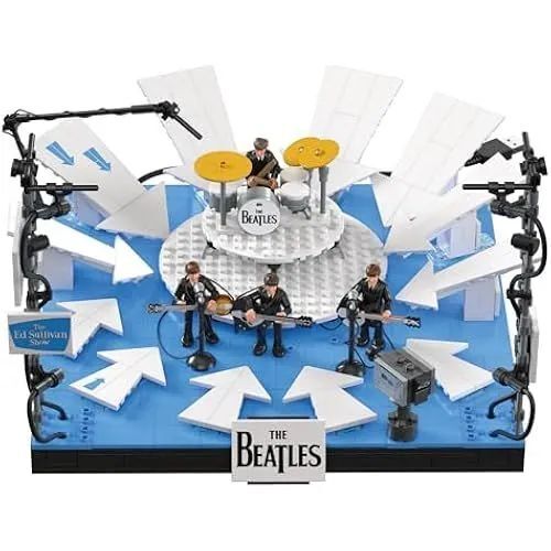 MEGA The Beatles Коллекционный набор (681 элемент), 4 фигурки, светодиодное освещение, HVH42