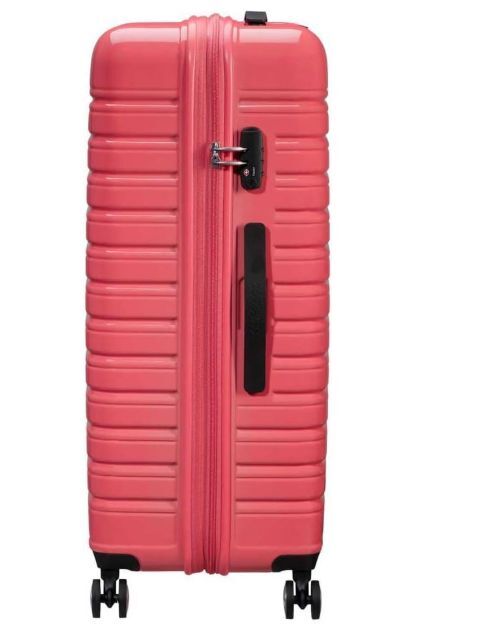 American Tourister Flashline Pop вращающийся чемодан L, расширяемый, 78 см, 100/109 л, розовый (коралловый)