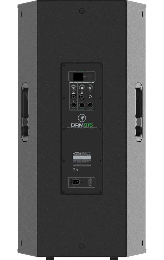 MACKIE DRM315 профессиональная активная 3-полосная АС 2300Вт. НЧ: 15', СЧ: 6', ВЧ: 1,4'. DSP-модуль с FIR-фильтром