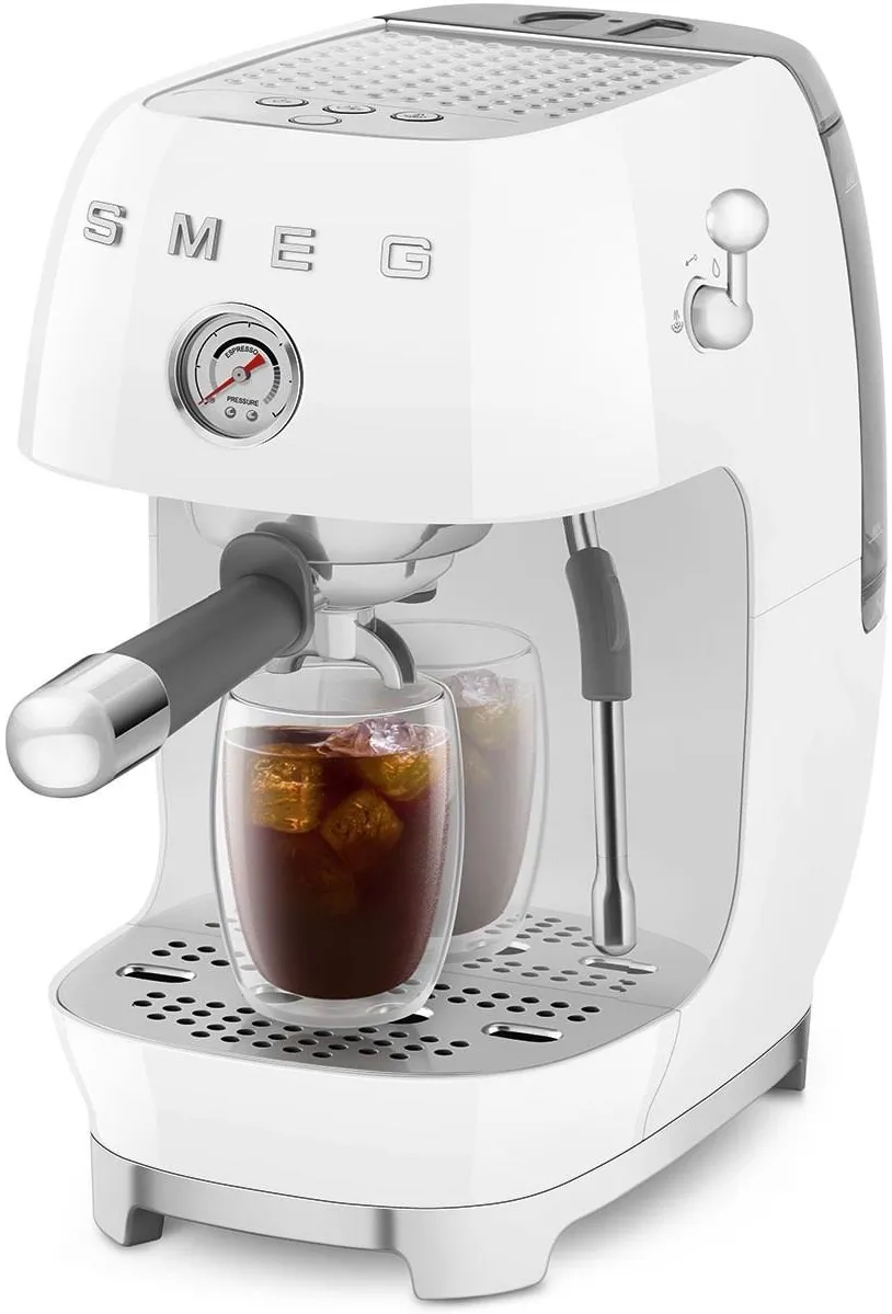 Кофемашина Smeg ECF03, белая