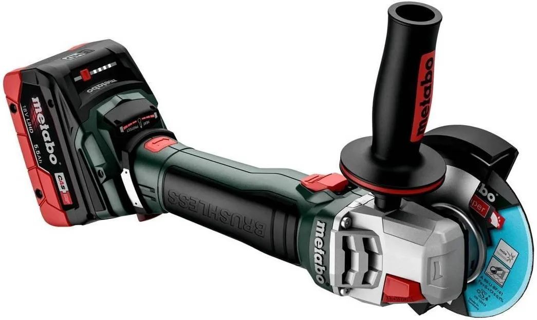 Угловая шлифмашина аккумуляторная Metabo WB 18 LT BL 11-125 Quick 613054840 в кейсе metaBOX без акб и ЗУ