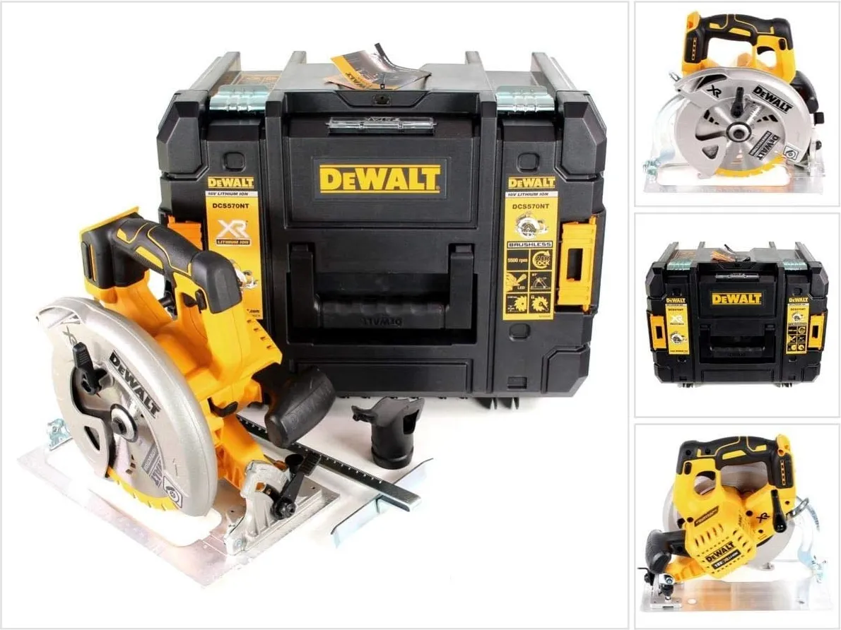 Аккумуляторная дисковая пила DeWalt DCS570NT-XJ, без АКБ и ЗУ, в кейсе TSTAK