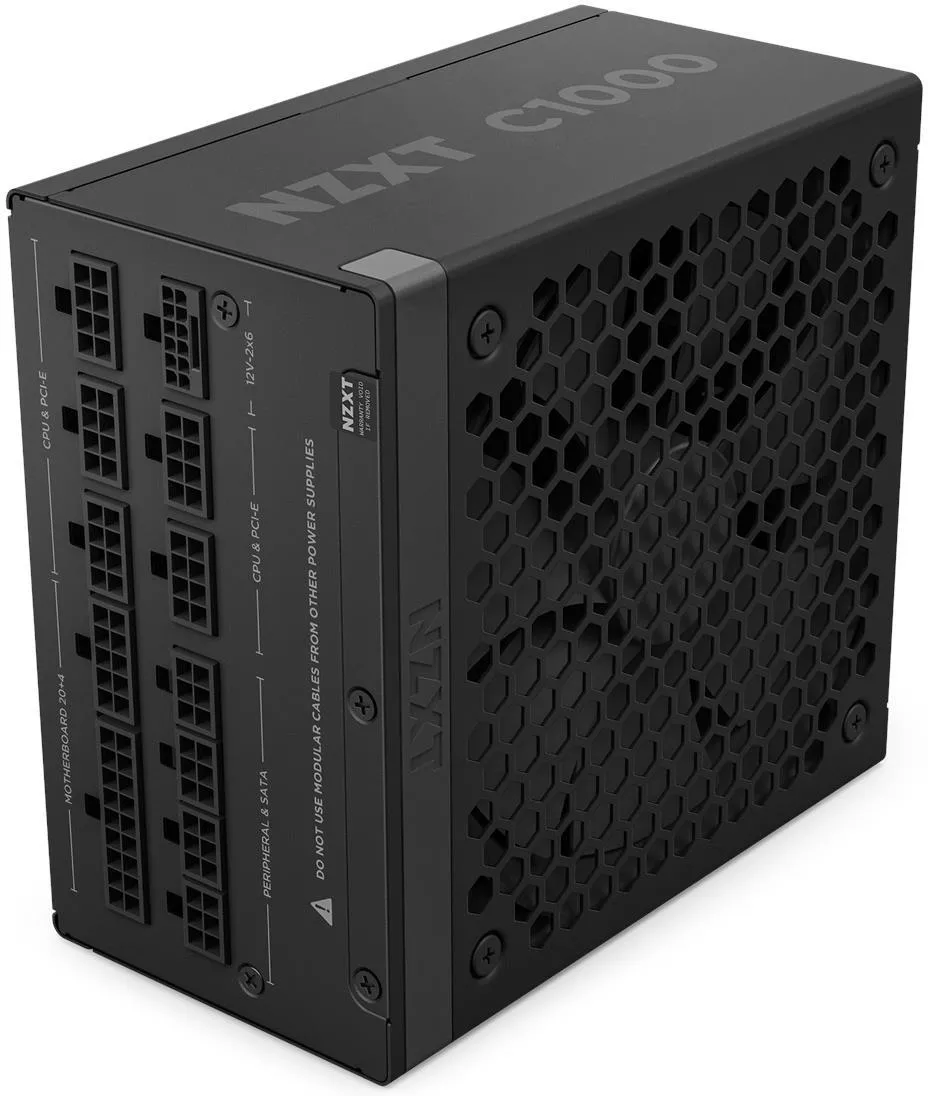 Блок питания NZXT C1000 Gold ATX 3.1, 1000 Вт, полностью модульный
