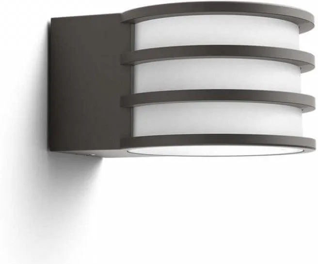 Настенный уличный светильник PHILIPS Hue White Lucca антрацит 8718696166048