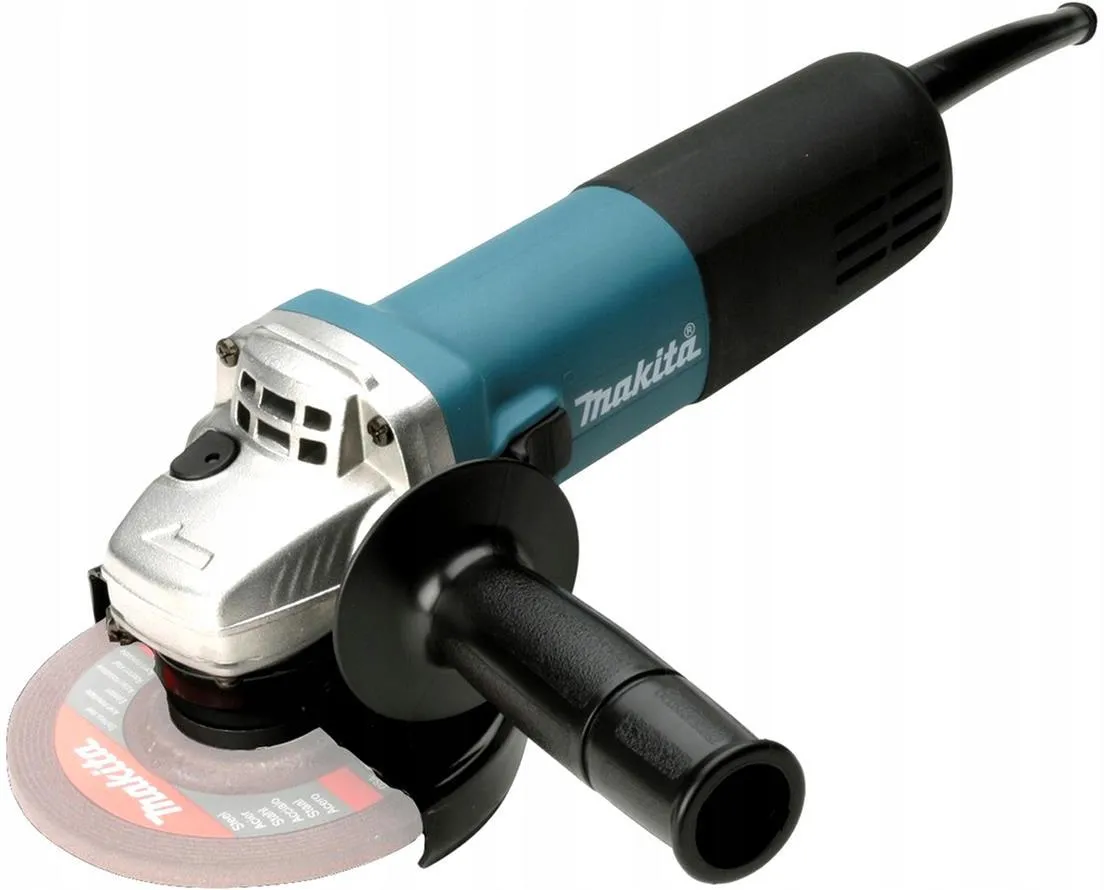Угловая шлифовальная машина Makita 9558NBRZ 840 Вт, защитный кожух и боковая рукоятка