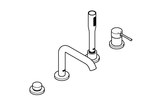 Смеситель на борт ванны Grohe Essence 19578001