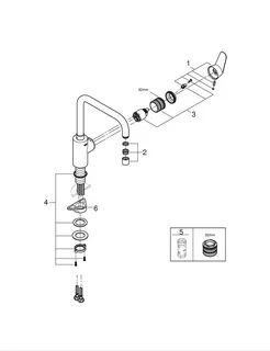 Смеситель для кухни Grohe Eurodisc Cosmopolitan 32259003