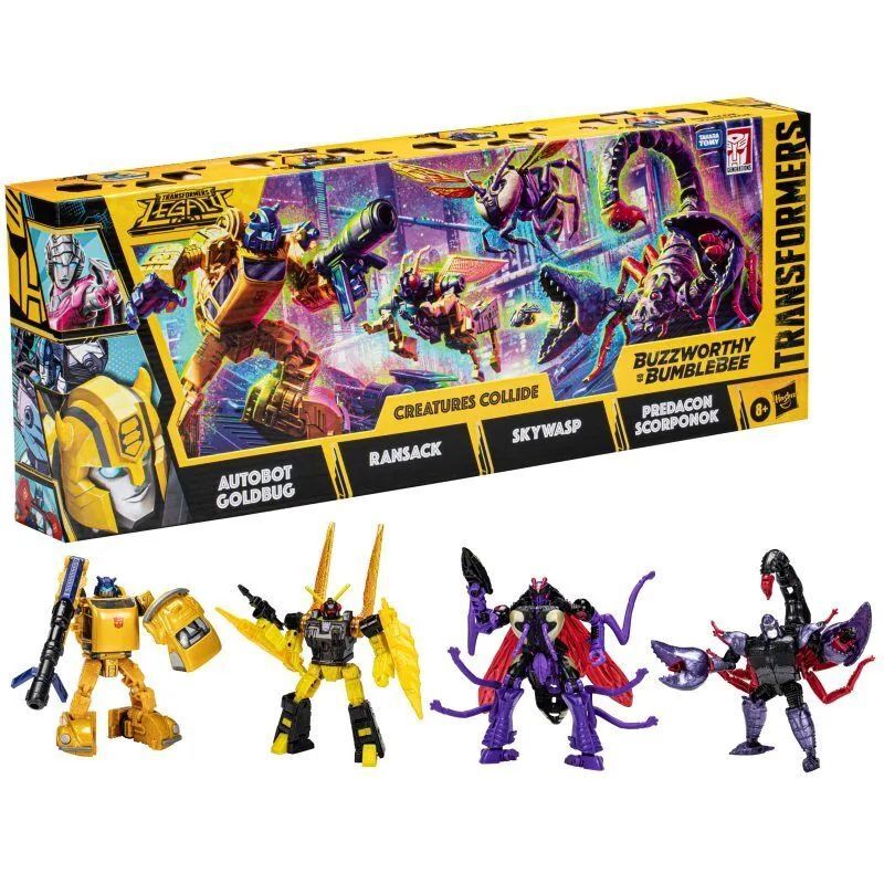 Hasbro Transformers Legacy - набор трансформеров Buzzworthy Bumblebee Creatures Collide, F3933
