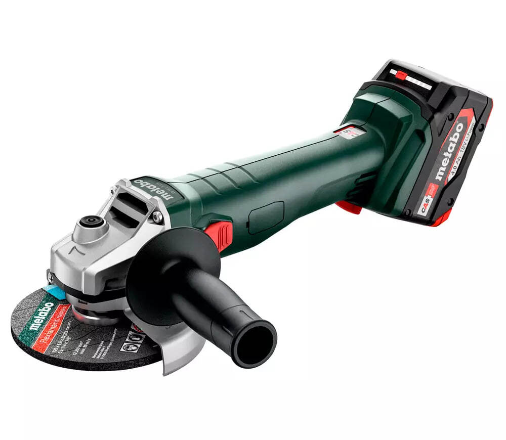 Аккумуляторная угловая шлифмашина Metabo W 18 7-125 602371510 в кейсе metaBOX с аккумулятором 4.0 Ah и ЗУ