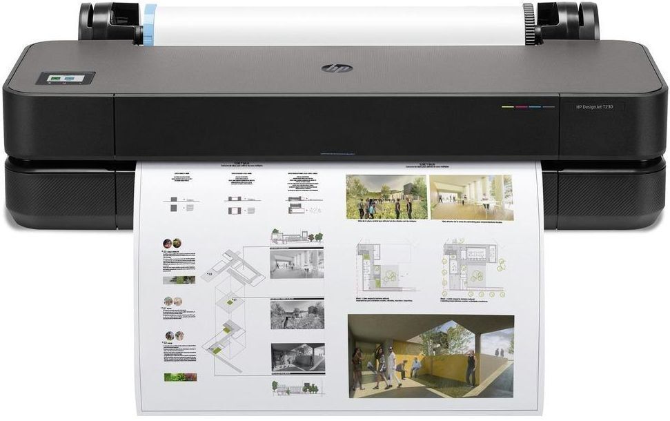 Принтер струйный HP DesignJet T230 (24-дюймовый), цветн., A1, черный