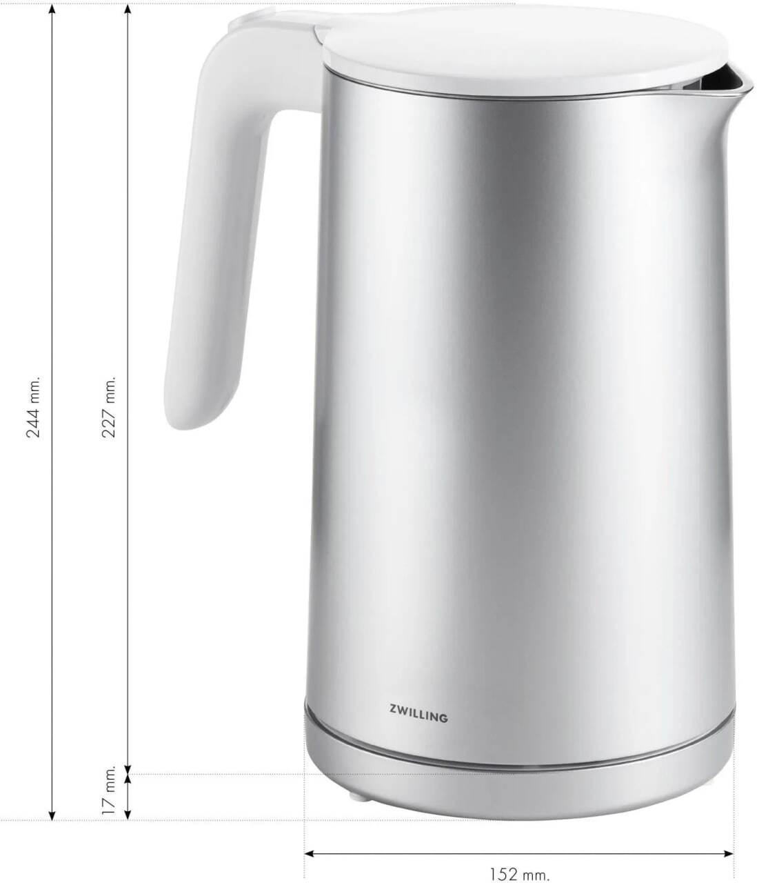Электрический чайник Pro Zwilling Enfinigy 1,5 л 53005-000-0, серебристый