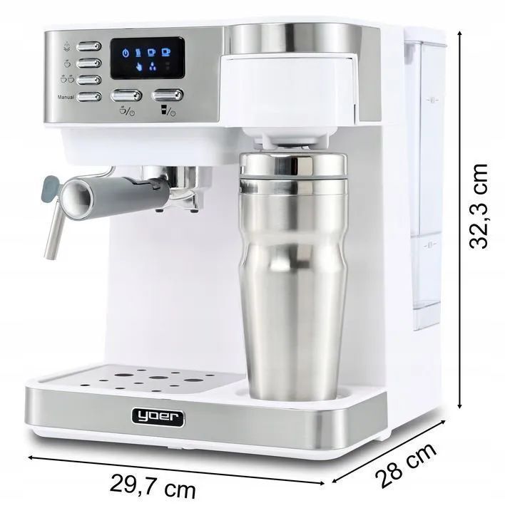 Кофеварка рожковая CCM03W, белый