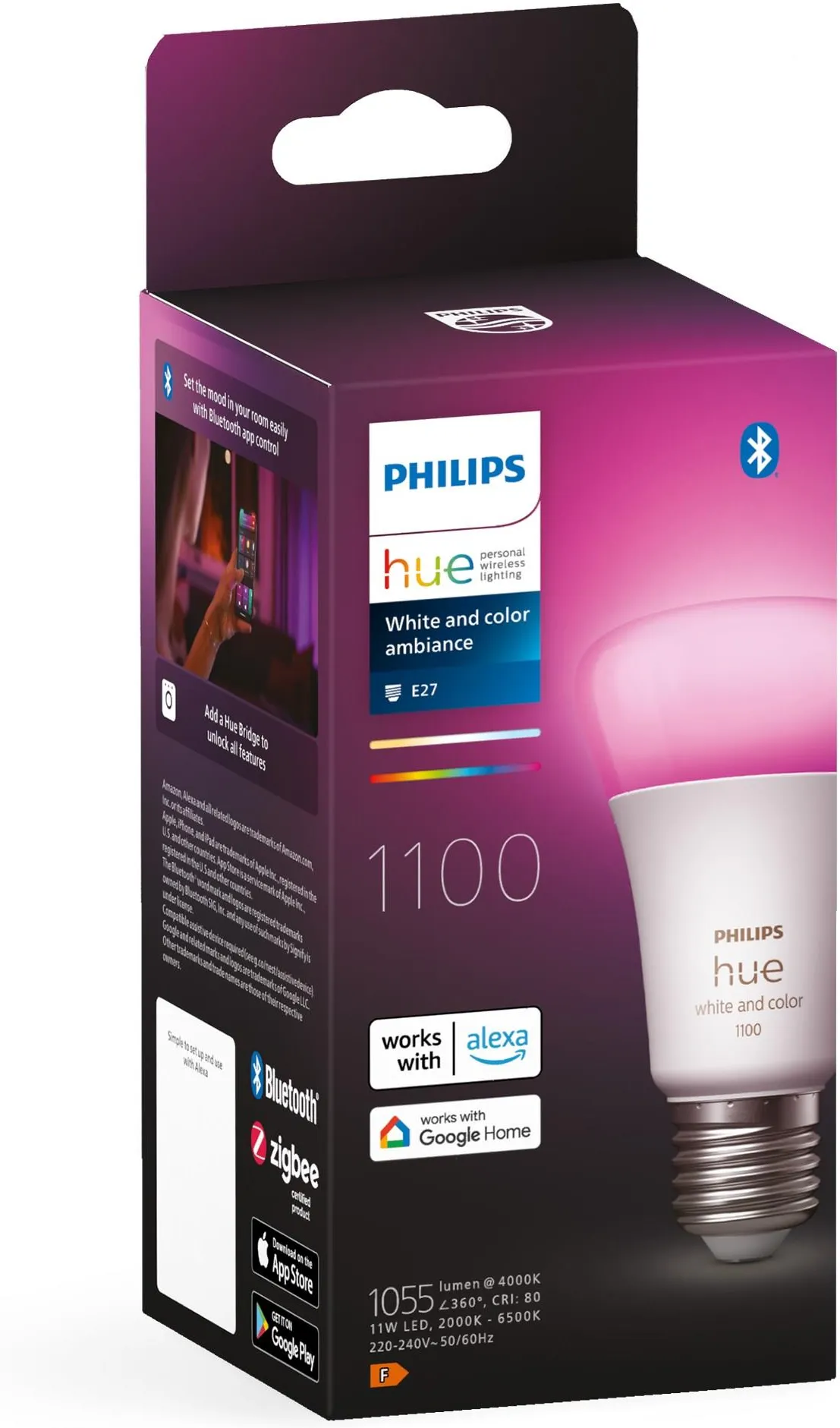 Лампочка PHILIPS HUE White and color ambiance E27 929002468801