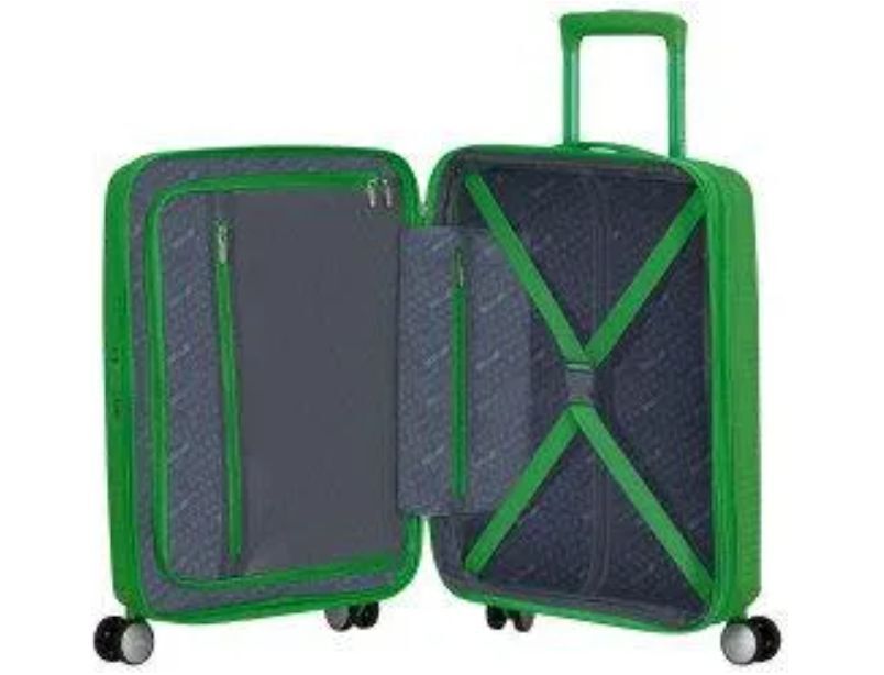 American Tourister Soundbox Чемодан увеличенный 55 см, зелёный