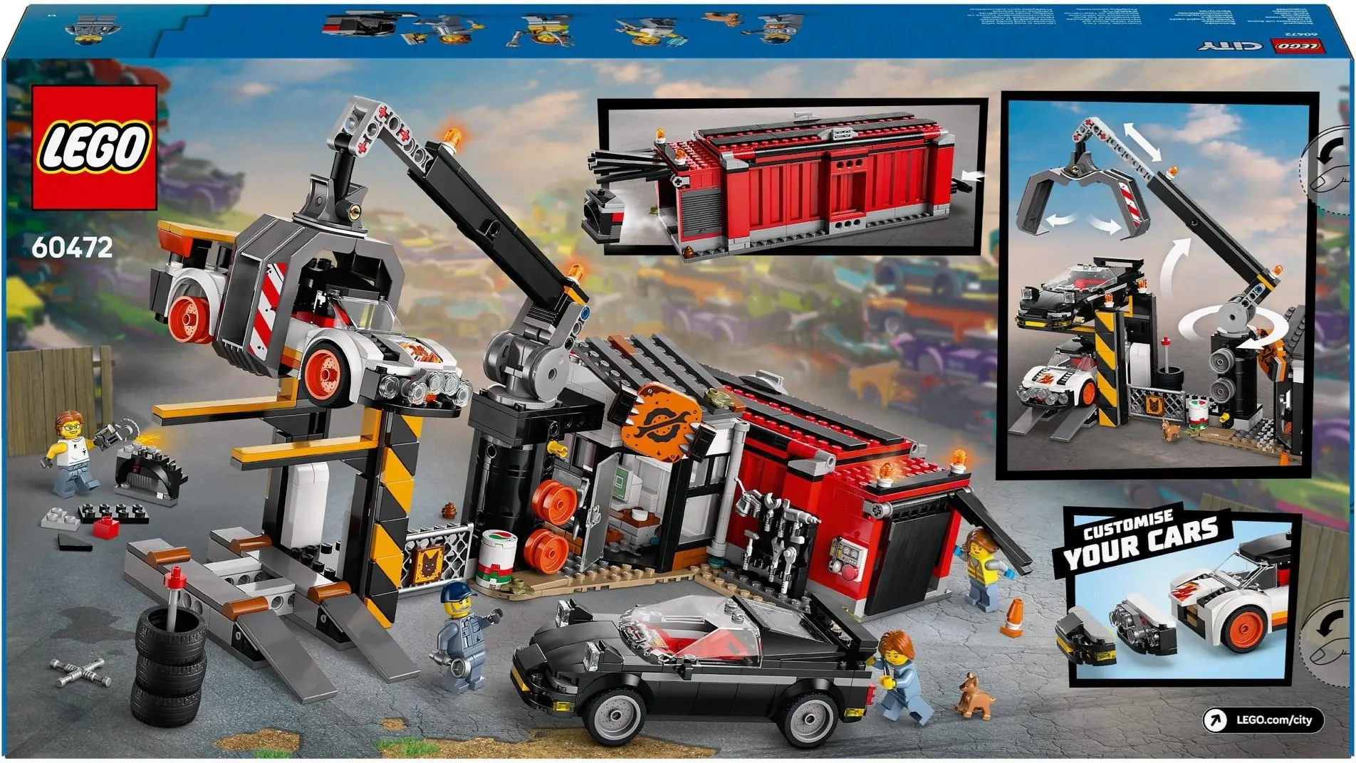 Конструктор LEGO City 60472 Свалка с автомобилями