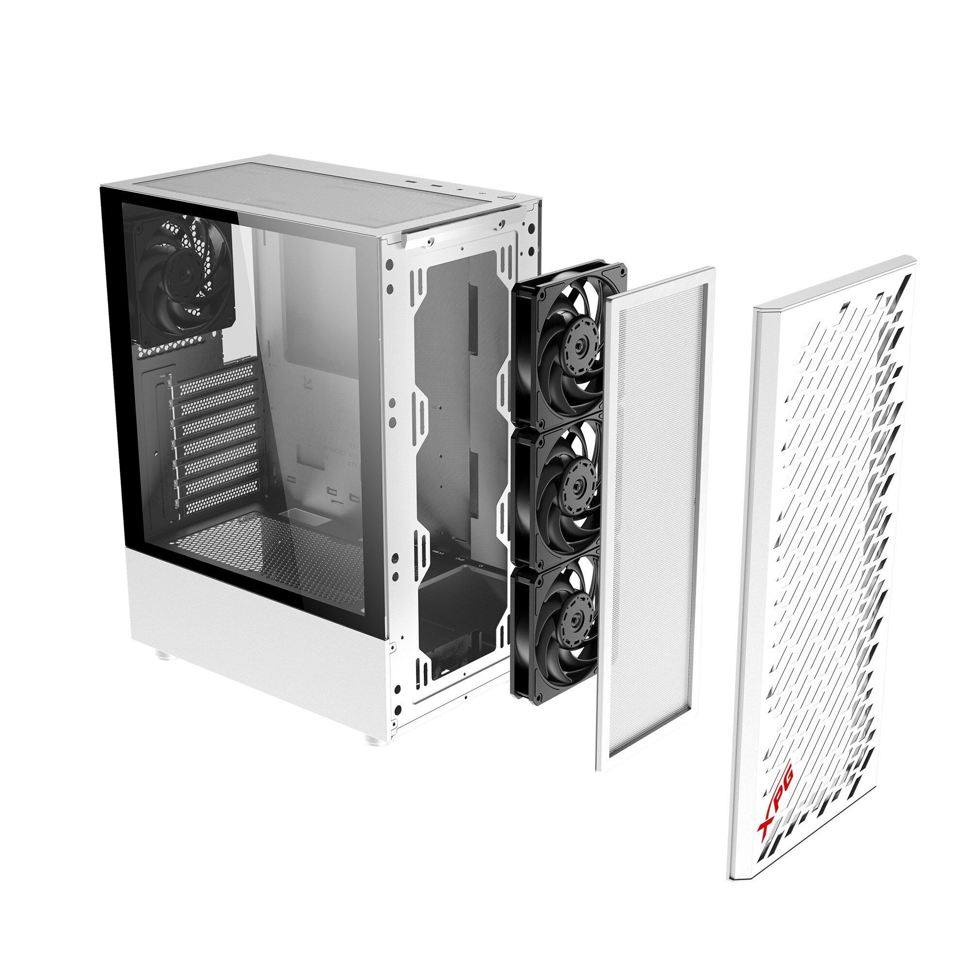 Компьютерный корпус ADATA XPG VALOR AIR WHITE Midi-Tower, белый