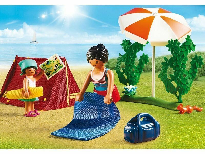 Набор с элементами конструктора Playmobil Family Fun 70087 Большой кемпинг, 66 дет.