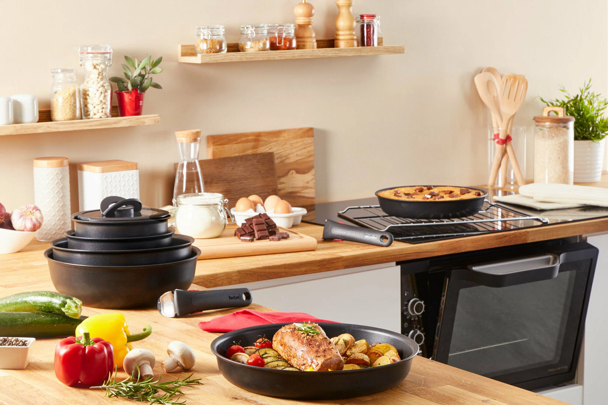 Набор посуды Tefal Ingenio Eco Resist 13 предметов L3979153
