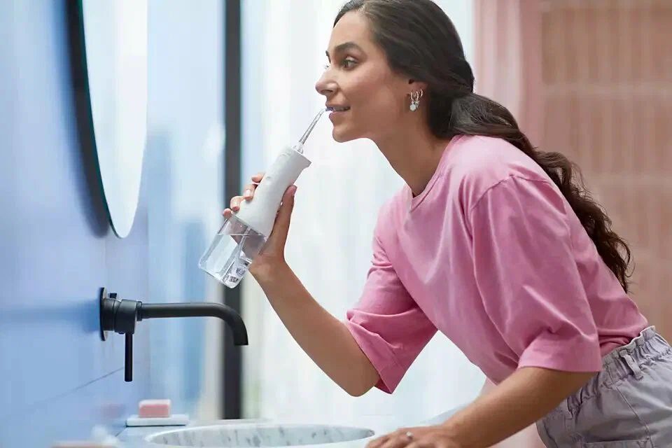 Набор из зубной щётки Philips sonicare Diamond clean 9000 HX3866 и ирригатора Power Flosser