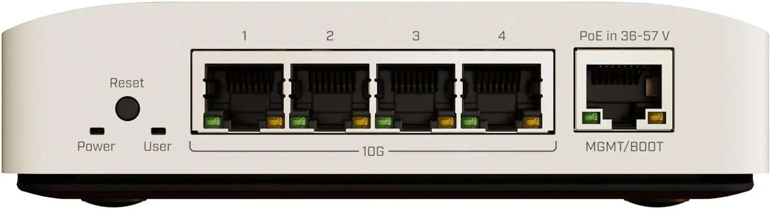 Маршрутизатор-коммутатор MikroTik CRS304-4XG-IN, 4×10G Ethernet, 1×Gigabit Ethernet, PoE-in
