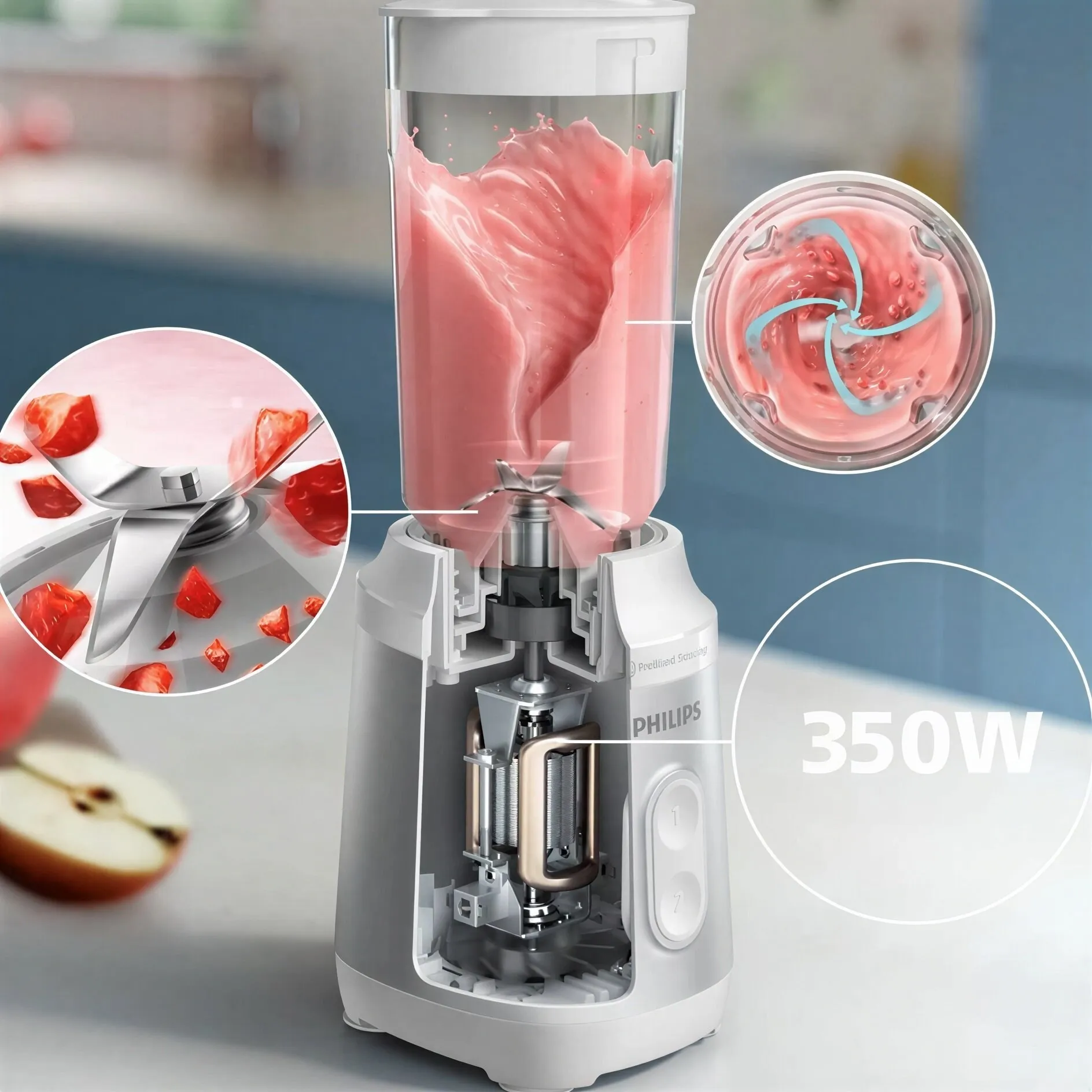 Стационарный блендер Philips Series 3000 Mini HR2510/90