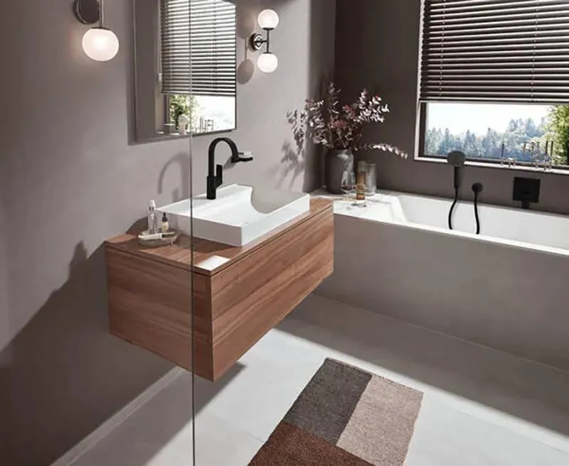 Смеситель Hansgrohe Vivenis черный матовый 75416670