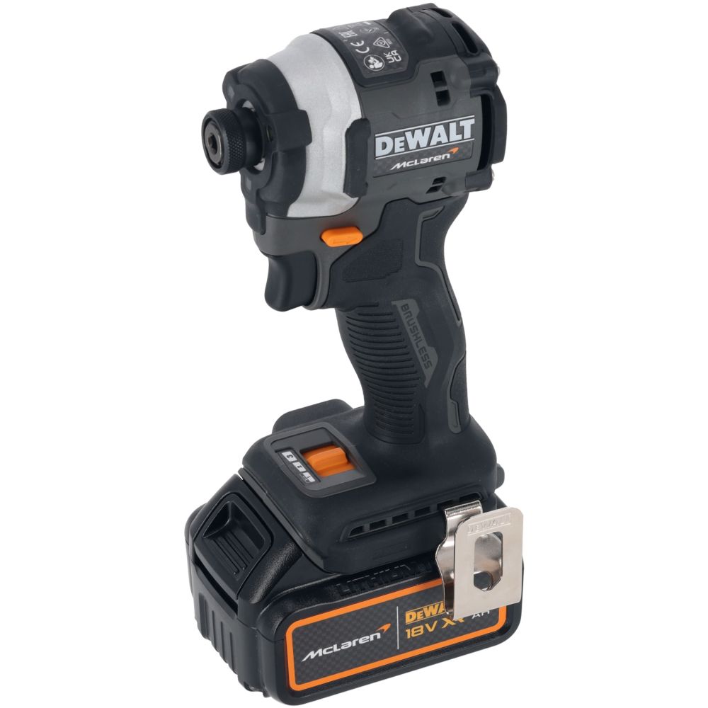 Аккумуляторный ударный шуруповерт DeWalt DCF85ME2GT-QW McLaren Limited Edition 18V 2x1,7Ah POWERSTACK 208Nm TSTAK