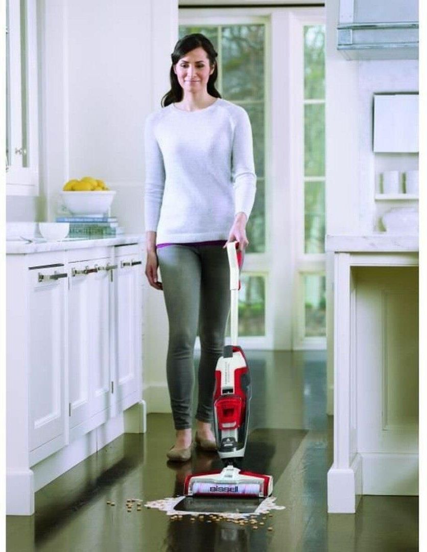 Вертикальный моющий пылесос BISSELL CrossWave Essential 22034, белый